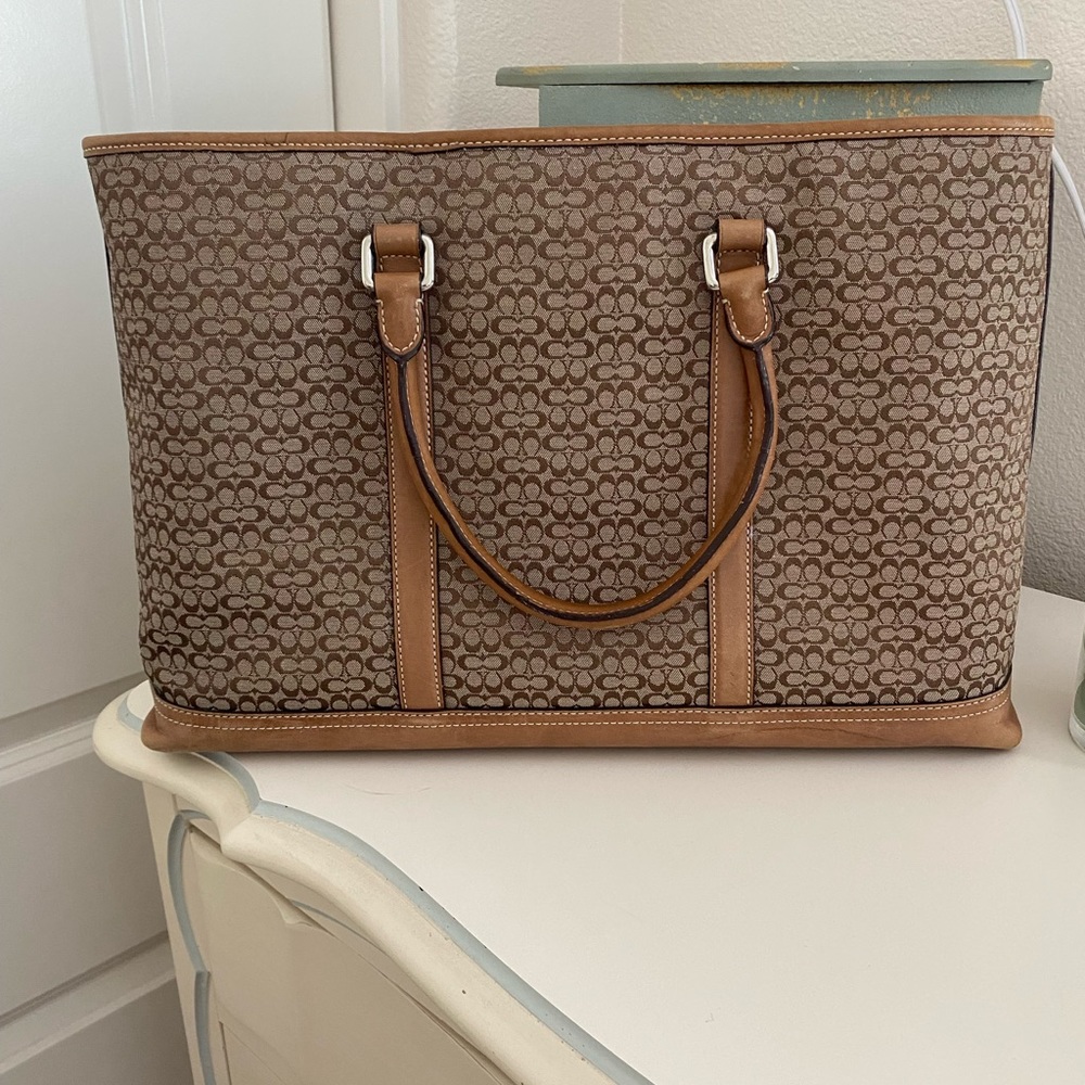 Vintage Coach Signature briefcase - Picture 4 of 6